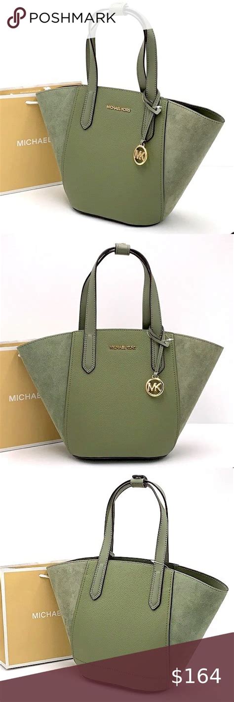 Michael Kors Small Portia Tote (Army Green) 